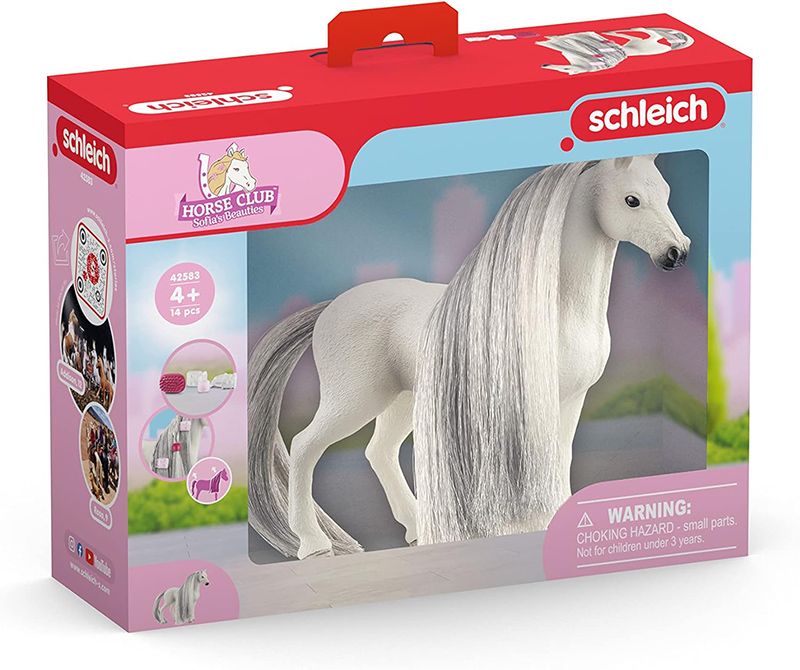 Schleich Horse Club figura - Konji za ulepšavanje - Bela kvarter kobila 42583