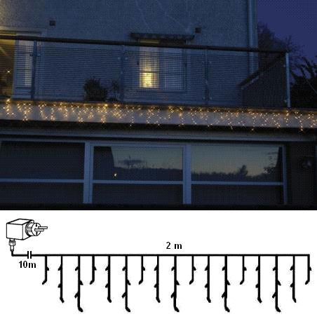 Novogodišnja svetleće ledenice - spoljna dekoracija