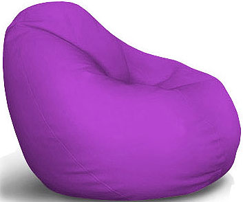 Ljubičasta Lazy Bag Fotelja od Eko Kože  S