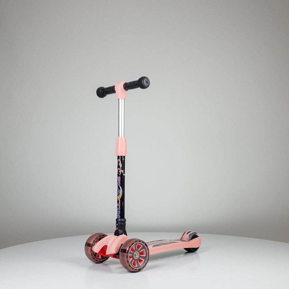 Dečji Trotinet sa Svetlećim Točkovima FOLDING 659 roze
