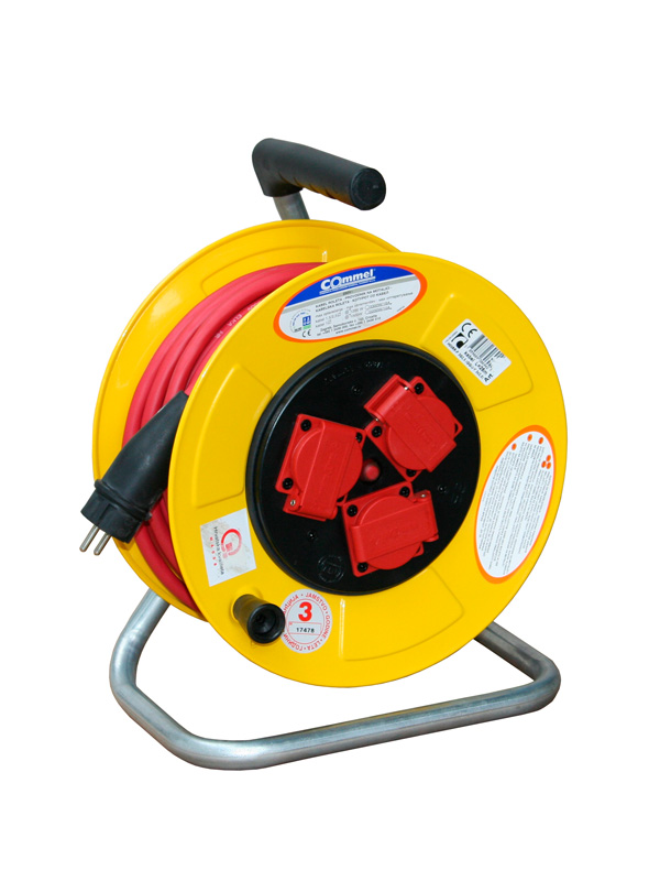 Kablovska motalica, metalni bubanj, monofazna, H05RR-F, 25 m