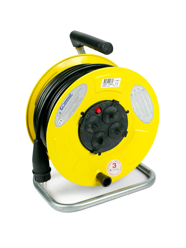 Kablovska motalica, metalni bubanj, H05VV-F, 3G1,5 - 25 m