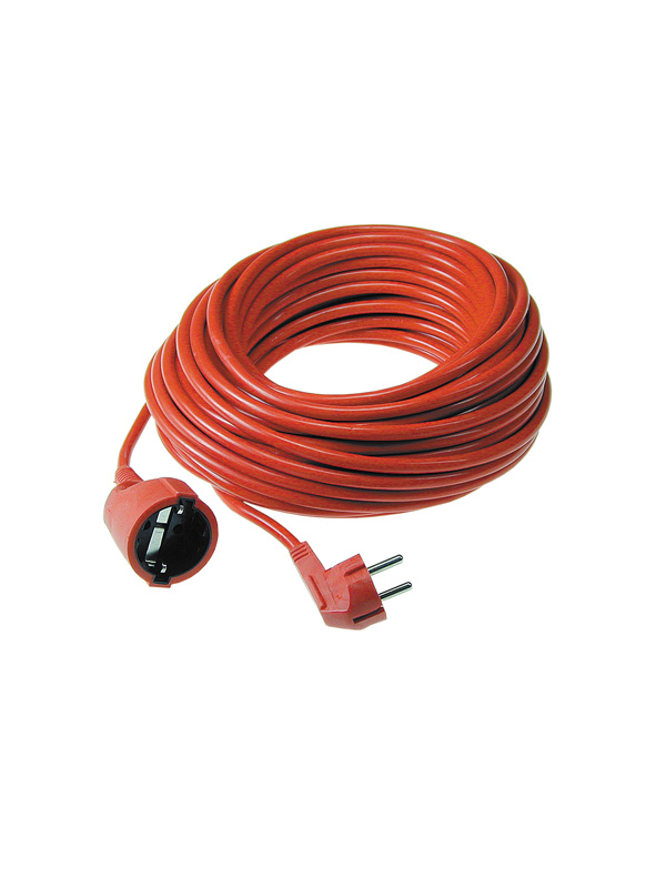 Produžni kabl s utikačem i natikačem šuko 16A 25m narandž.