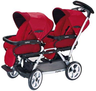 Peg Perego kolica za blizance Duette SW Geranium P3180021101