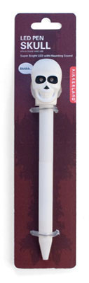 Kikkerland Olovka sa led svetlom Skull 4418