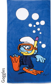 Štrumfovi Peškir za plažu - Goggles 100102