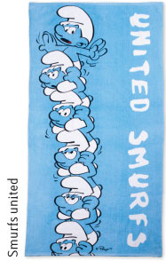 Štrumfovi Peškir za plažu - Smurfs United 100180