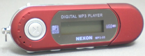 Nexon MP3 Player 4 GB MP3-05 Red