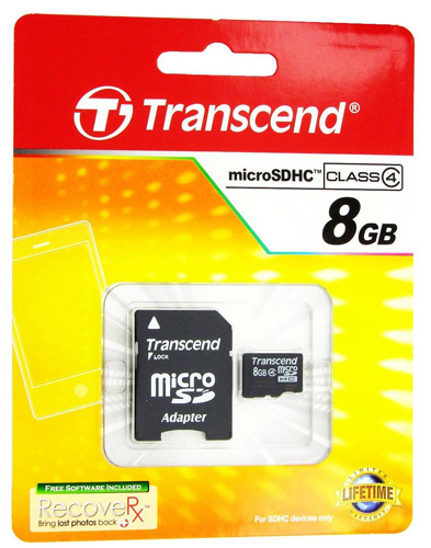 Micro SDHC 8GB sa adapterom na SD