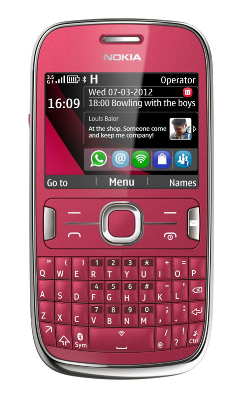 Mobilni telefon Smartphone Nokia 302 Asha Red