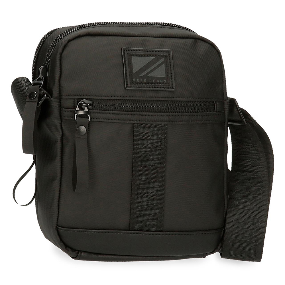 Torbica 22cm sa dva odeljka Pepe Jeans Hoxton black 73455