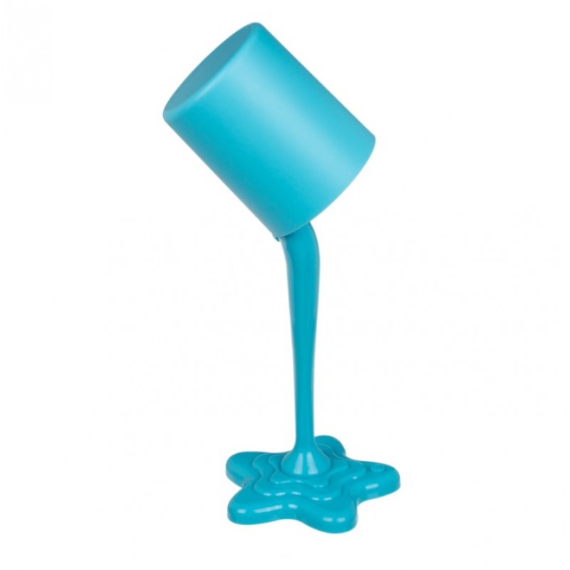 Stona USB lampa Split Paint Neon Blue