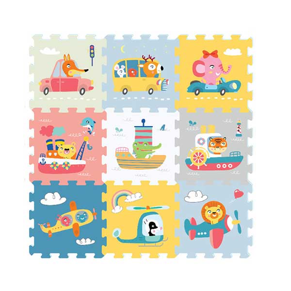 Podne puzzle Transport 9 komada 310x310x10mm