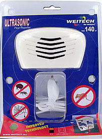 Ultrazvučni Rasterivač Glodara i Insekata sa ATC sertifikatom za Spoljnu ili Unutrašnju upotrebu - Weitech WK 220