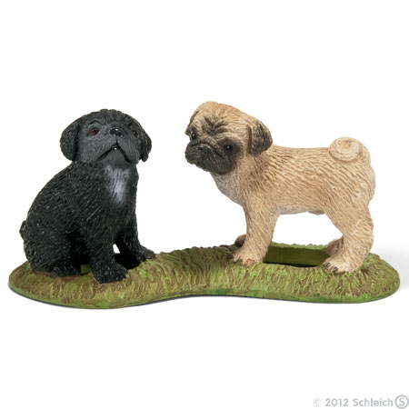 Schleich Domaće životinje - Mops, štenad 16383 - Image 1