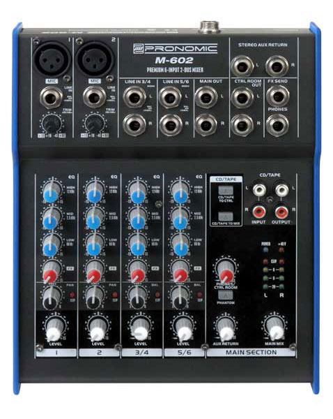 Pronomic M602 - Mikseta sa 2 mono i 2 stereo kanala