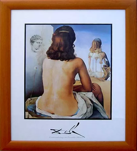 Salvador Dali - Conteplating an Invisible Mirror - 40/50 E3 EP