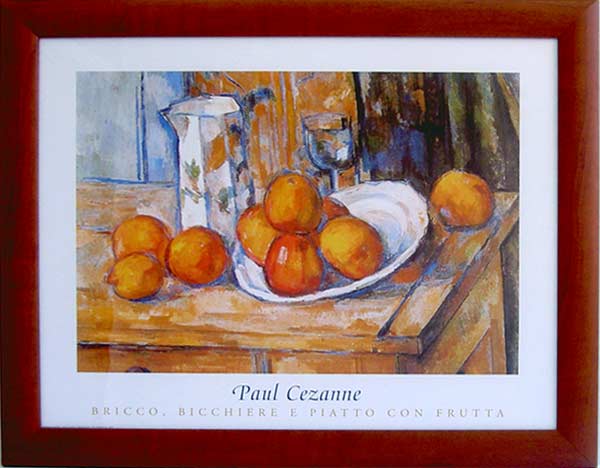 Paul Cezanne - Bricco, Bicchiere e piato con frutta - 40/50 E3 EP