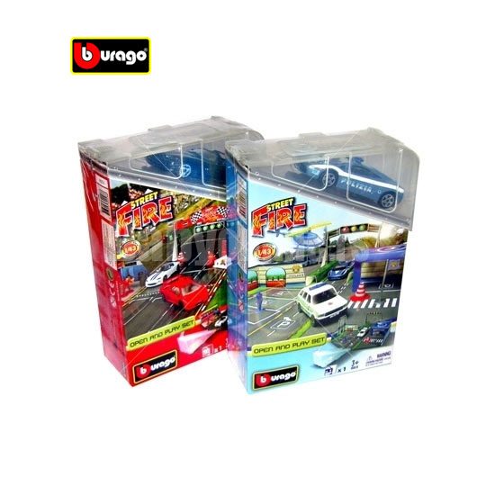 Autić set Bburago Street Fire Box Playset BU30048