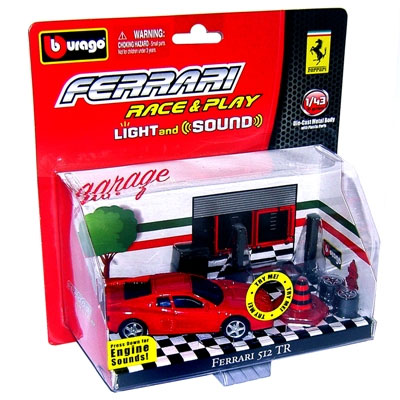 Autić set Bburago Ferrari Racing Light and Sound BU31110