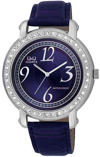 Q&Q Ženski Ručni Časovnik sa Kožnom Narukvicom GS21J335Y