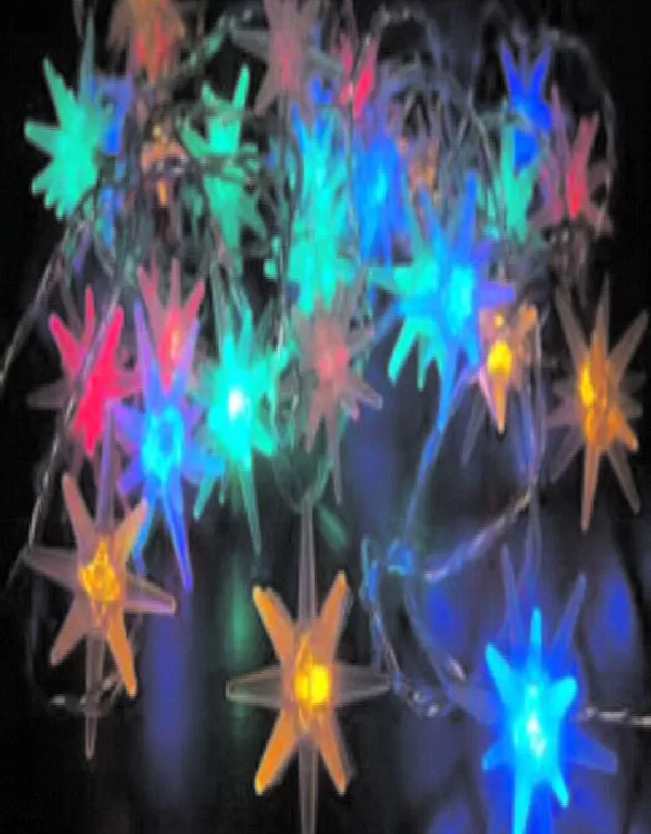 Novogodišnja Svetleća Dekoracija Zvezde 50 Lampica