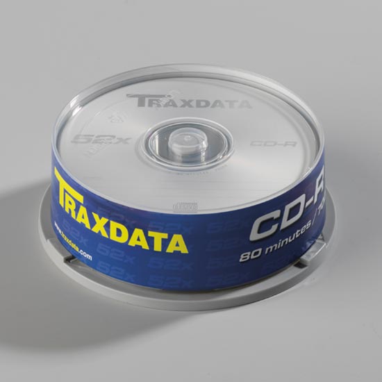 TRAXDATA CD-R 80 MIN. SILVER 52X BRAND CAKE 25