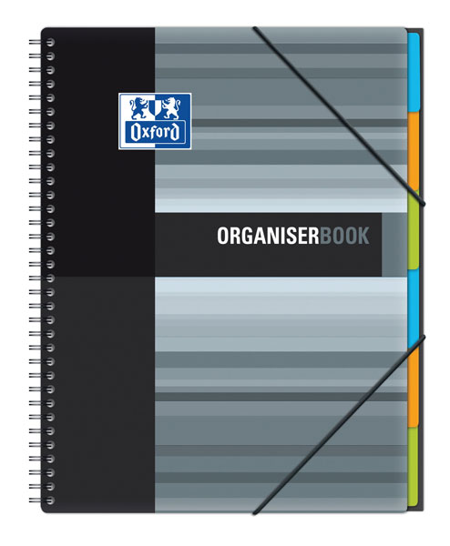 Sveska Oxford Student Organiserbook 244x310mm kvadratići 06XS3 Grey