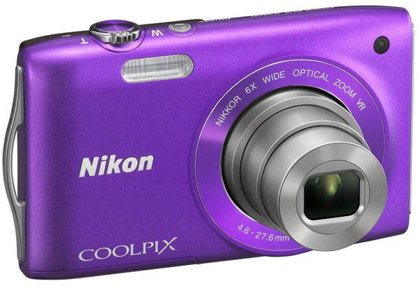 Nikon Digitalni Fotoaparat CoolPix S3300 Ljubičasti 16789