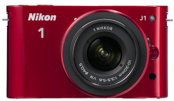 Nikon 1 digitalni fotoaparat sa zamenljivim objektivima J1 Crveni set sa objektivom 10-30mm VR 16713