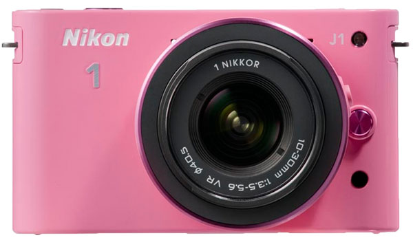 Nikon 1 digitalni fotoaparat sa zamenljivim objektivima J1 Pink set sa objektivima 10-30mm i 30-110mm 16728