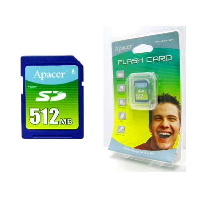 Apacer Secure Digital 512 MB Retail