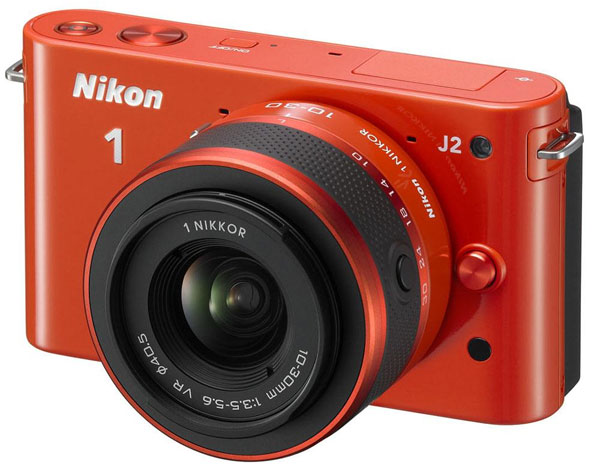 Nikon 1 digitalni fotoaparat sa zamenljivim objektivima J2 Orange set sa objektivom 10-30mm 17137