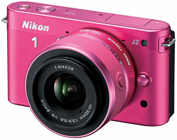 Nikon 1 digitalni fotoaparat sa zamenljivim objektivima J2 Pink set sa objektivima 10-30mm i 30-110mm 17136