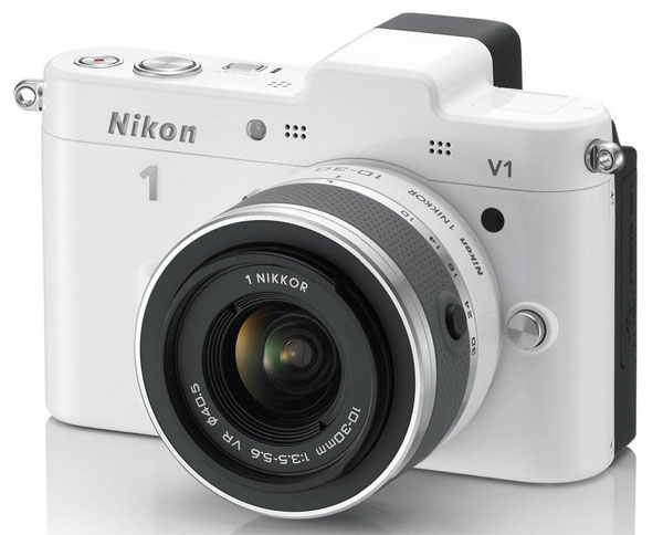 Nikon 1 digitalni fotoaparat sa zamenljivim objektivima V1 Beli set sa objektivom 10-30mm 16700