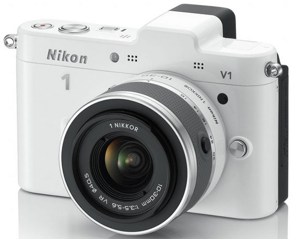 Nikon 1 digitalni fotoaparat sa zamenljivim objektivima V1 Beli set sa objektivima 10-30mm i 30-110mm 16731