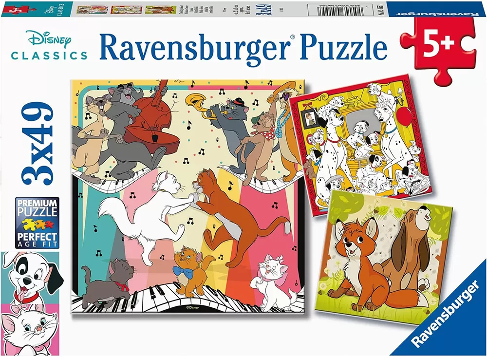 Ravensburger Slagalice 3x49 Disney Classics 05155