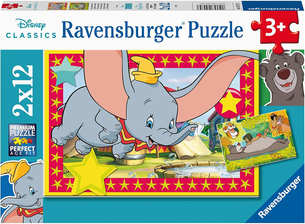 Ravensburger Puzzle slagalice 2x12 delova Zov Disney avanture 05575