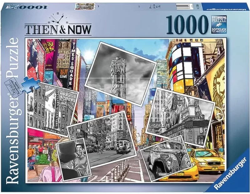 Puzzle slagalica 1000 komada Nekad i sad - Tajms Skver Ravensburger 16569
