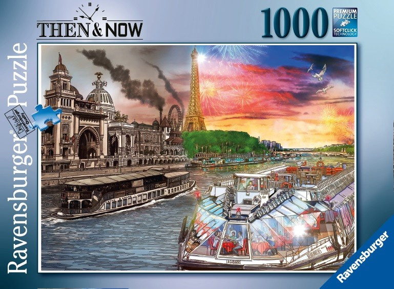 Puzzle slagalica 1000 komada Nekad i sad - Pariz Ravensburger 16571