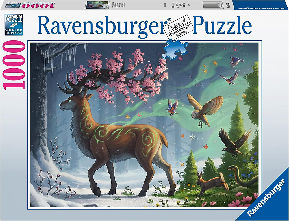 Puzzle slagalica 1000 delova Prolećni jelen Ravensburger 17385 - Image 1