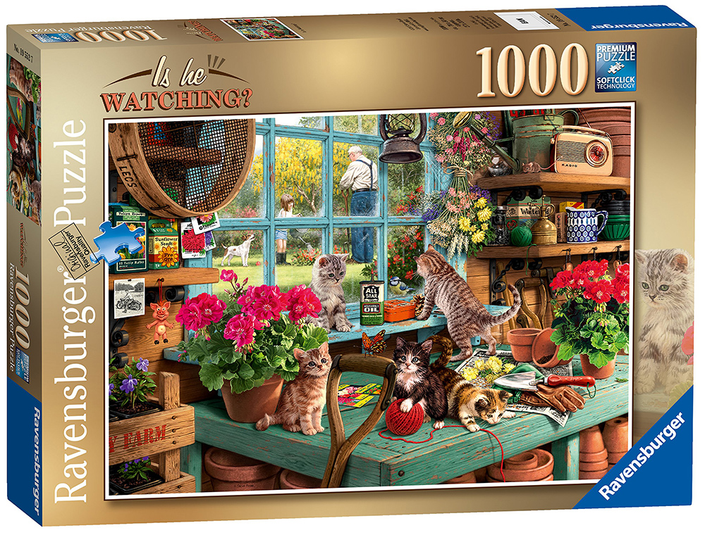 Puzzle slagalica 1000 delova Da li gleda? Ravensburger 19552
