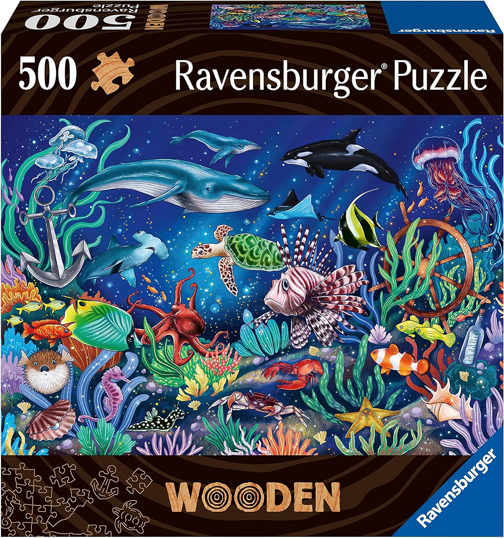 Drvene puzzle slagalica 500 delova za decu i odrasle Ispod mora Ravensburger 17515