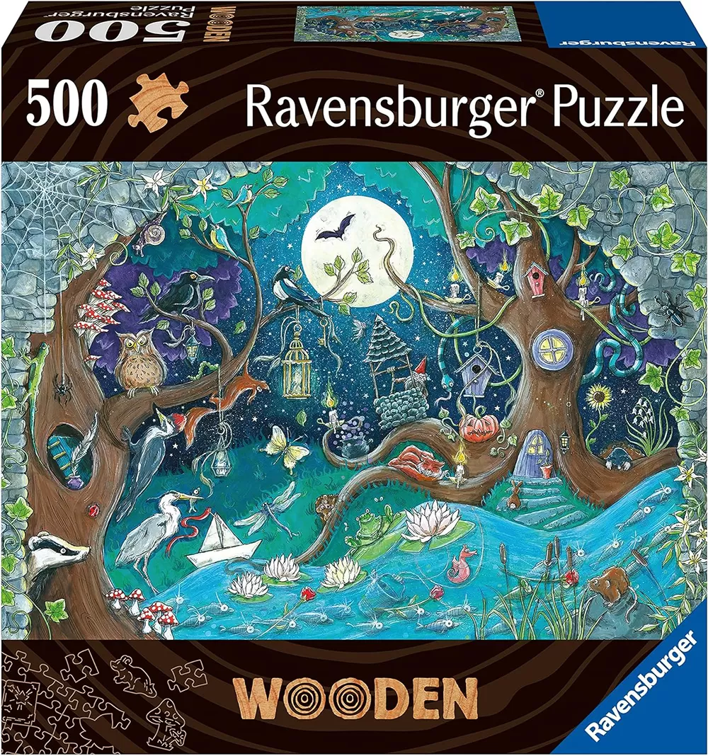 Drvene puzzle slagalica 500 delova za decu i odrasle Fantastična šuma Ravensburger 17516