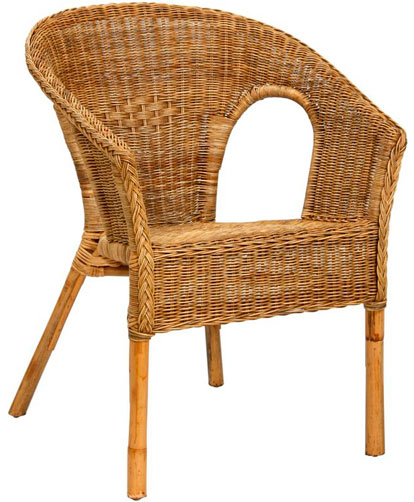 Fotelja od Prirodnog Ratana Fabion Natural Wash