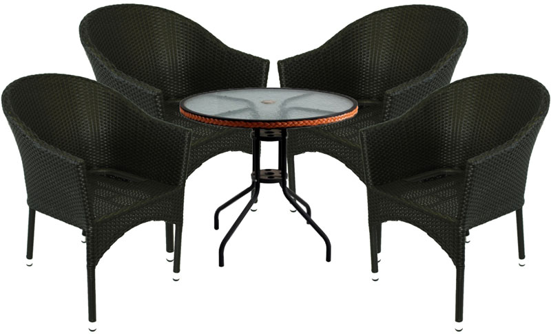 Garnitura Za Sedenje Lykke 4 - 4 Stolice + Stočić