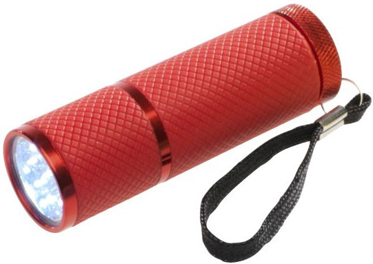 Baterijska lampa NEONA sa 9 LED dioda crvena