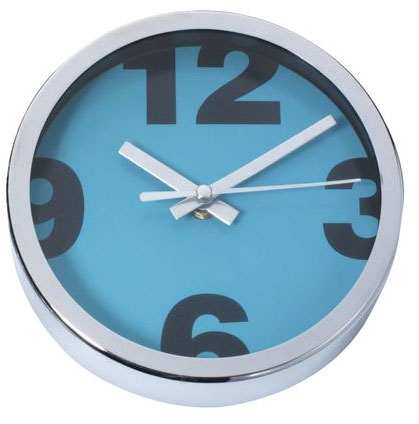 Zidni sat 15cm plavi