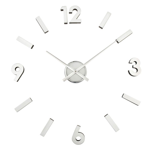 Zidni sat Wallie sa adhezivnim brojevima