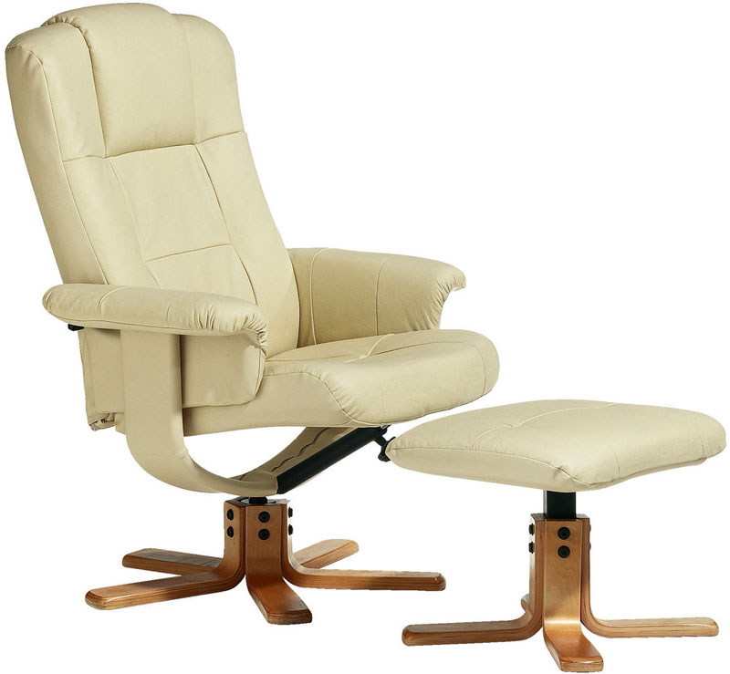 Fotelja Sa Tabureom RLX - Eko Koža